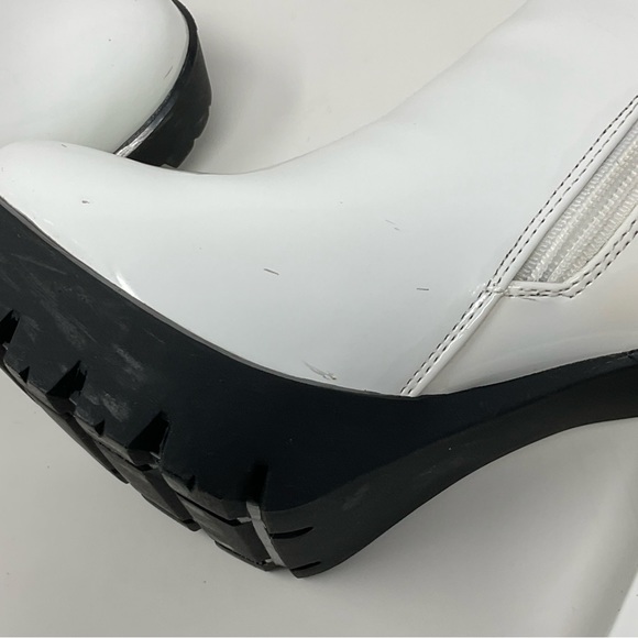 Allegra K Round Toe Chunky Heels Platform Ankle Boots Size 7.5 - Picture 8 of 11